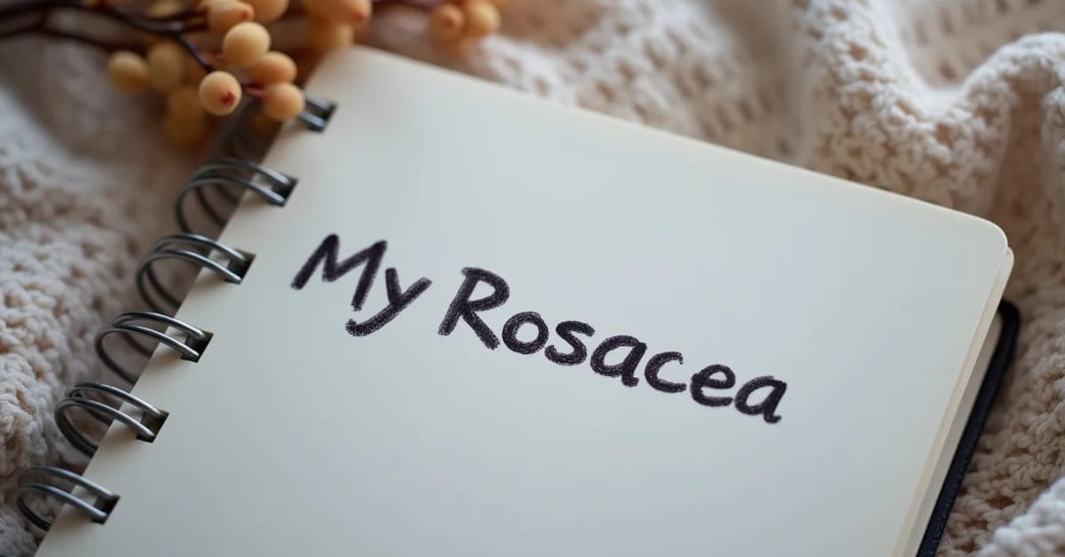 an image of a rosacea diary